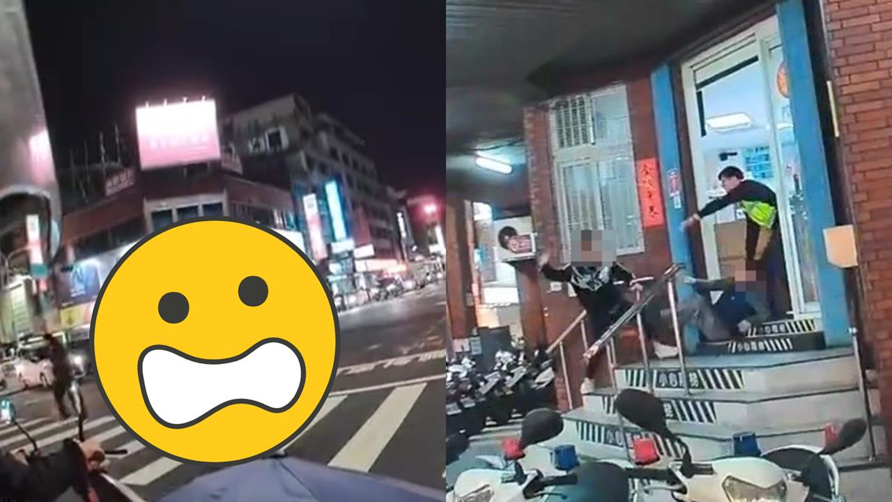 台南男「隨機砍2人」出血倒地！狂衝「派出所前遭壓制」第一視角曝光