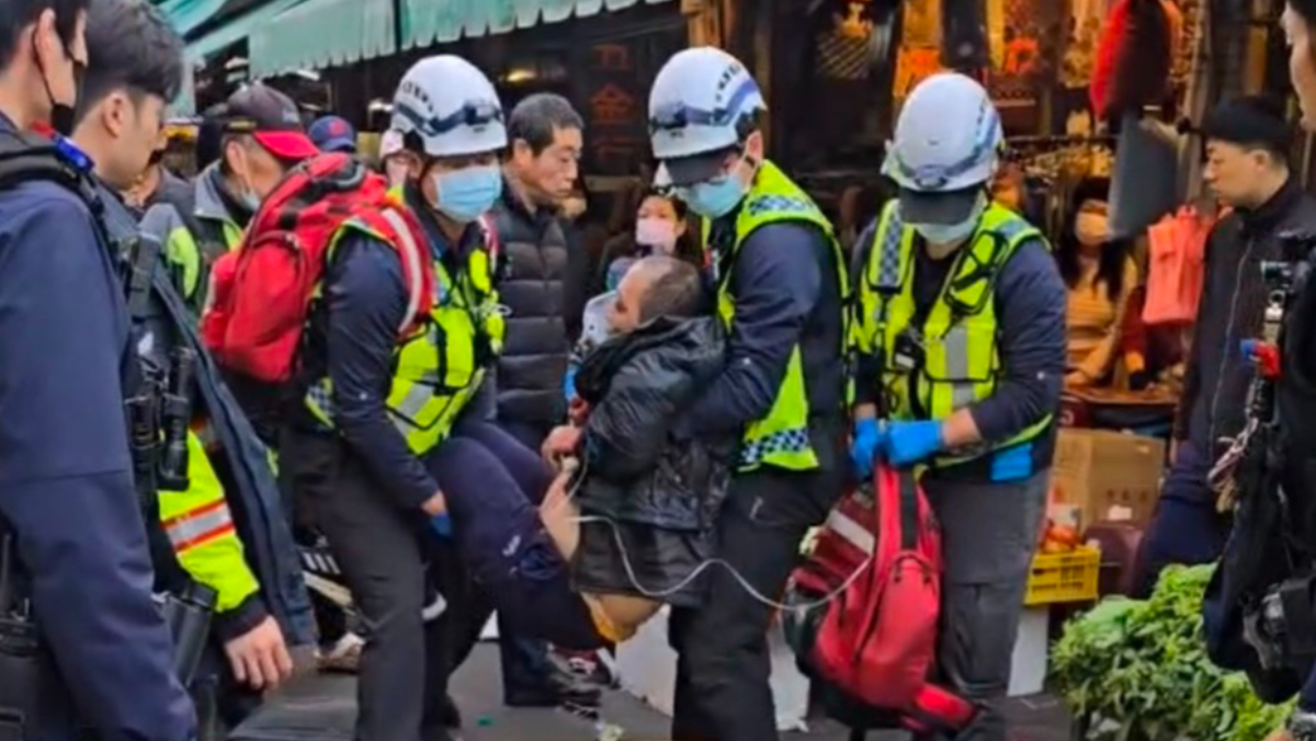 苗栗狂男市場揮刀「隨機砍頭」 警轟2...