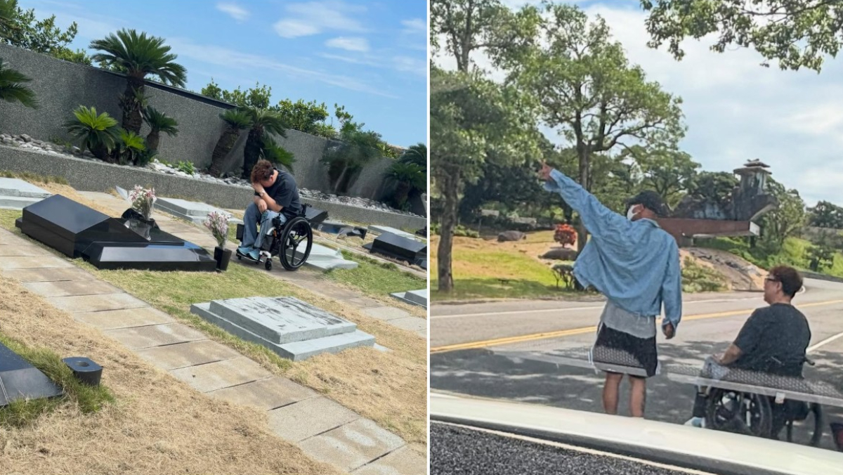 2人都哭了！具俊曄背「酷龍」姜元來爬階梯探亡妻 悲喊：來跟熙媛打招呼